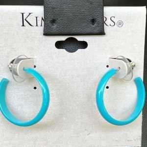 Kim Rogers Fashion Earrings $12ea / 3 for $20    Turquoise Hoops